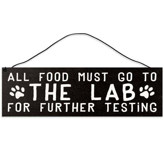 Lab Testing | Labrador Sign | Dog Décor | Handmade | Wood Sign | Wire Hanger/Stand | UV Printed | Solid Maple