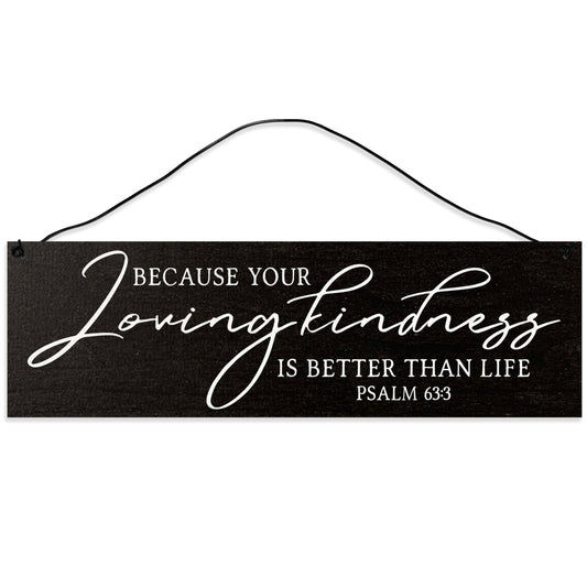 Loving Kindness | Handmade | Wood Sign | Wire Hanger/Stand | UV Printed | Solid Maple