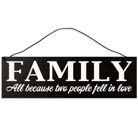 Family | Handmade | Wood Sign | Wire Hanger/Stand | UV Printed | Solid Maple