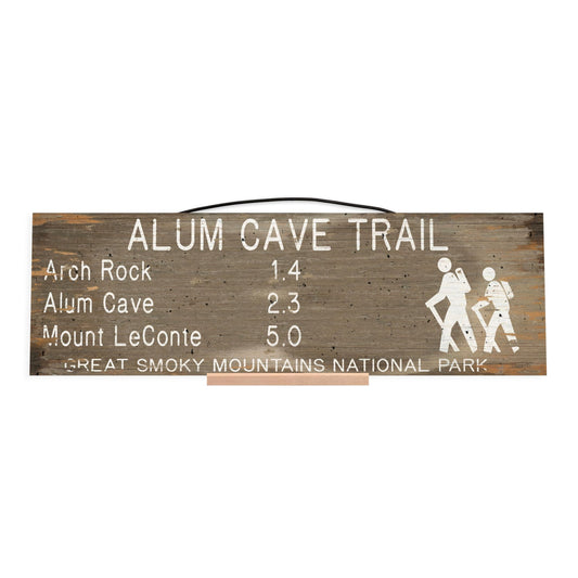 Alum Cave Trail Marker | Custom Cabin Sign | Wood Sign | Cabin Decor | Mountain Decor | Man Cave Sign | Lake House Decor | Rustic Wood Sign | Cottage Decor | Anniversary Gift