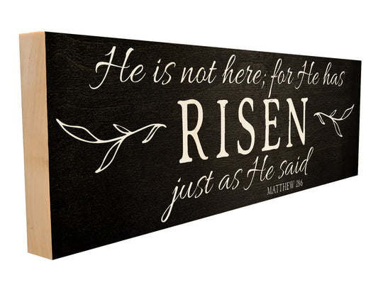 He Has Risen. Matthew 28:6.